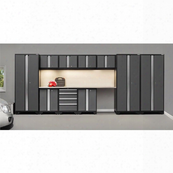 Newage Products Bold Series 12 Piece Cabinet Set In Gray