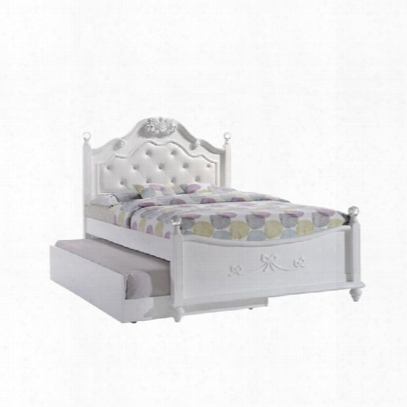 Picket House Furnishings Annie Full Bed With Storage Trundle In White