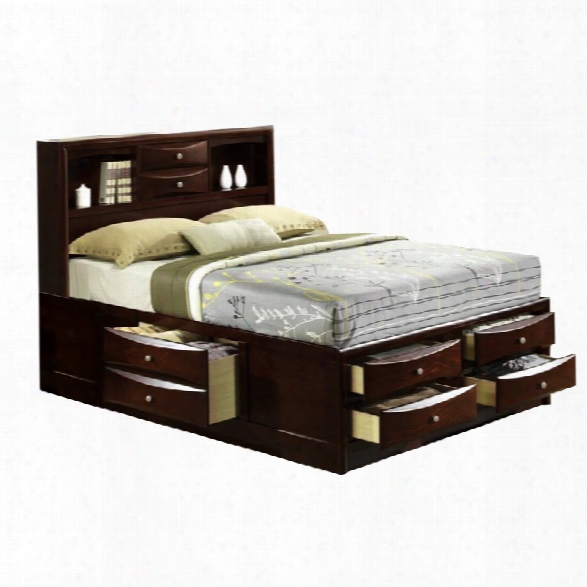 Picket House Furnishings Madison Queen Storage Bed In Mahogany