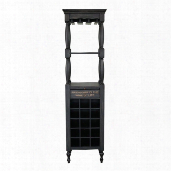 Pulaski Fulton Wine Cabinet In Black