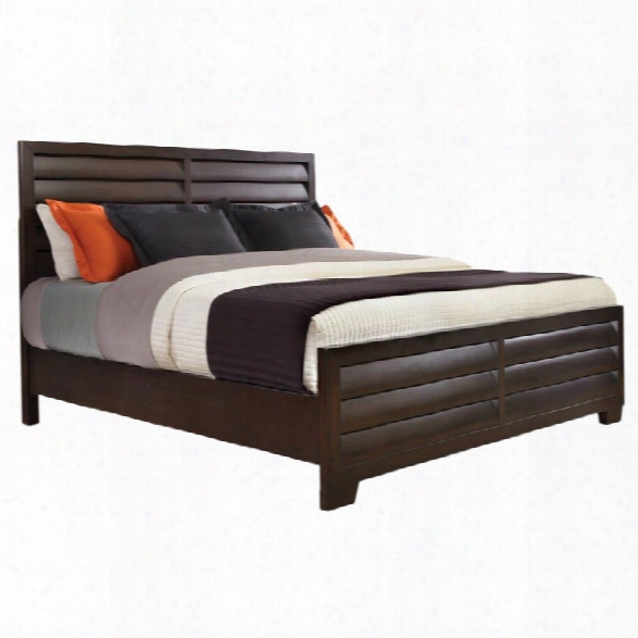 Pulaski Sable King Panel Bed In Dark Brown