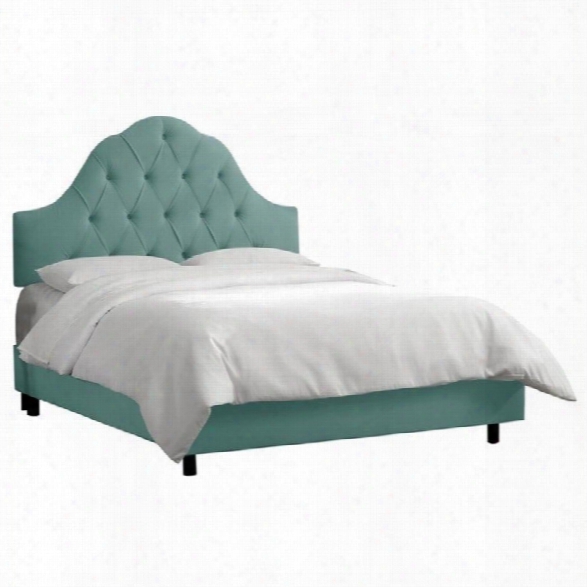 Skyline Furniture Arch Tufted Bed In Caribbean-twin