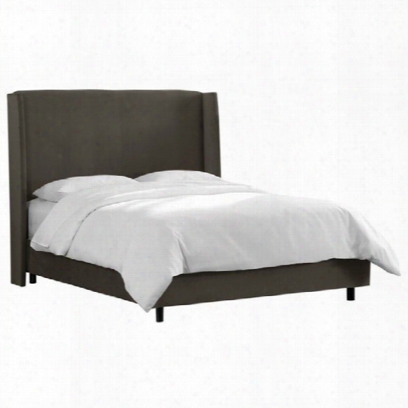 Skyline Furniture Bed In Charcoal-full