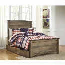 Ashley Trinell Full Panel Bed with Trundle in Brown