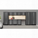 NewAge Products Bold Series 12 Piece Cabinet Set in Gray