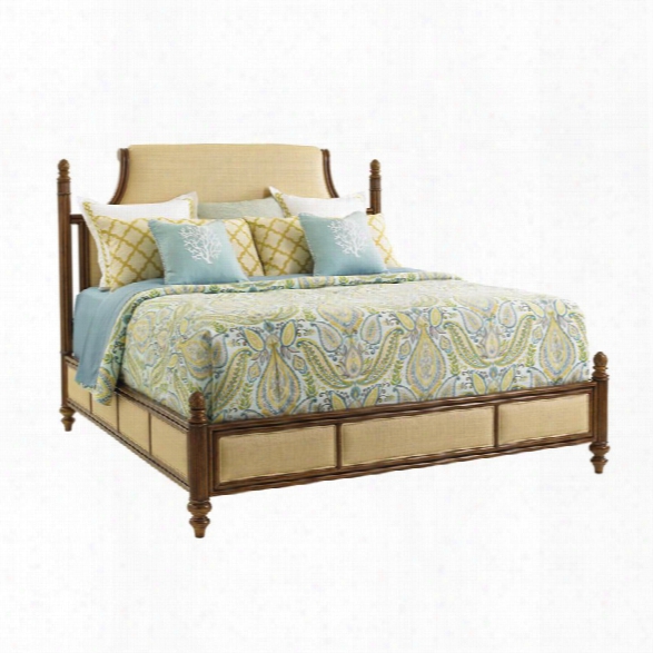 Tommy Bahama Bali Hai Orchid Bay Panel Bed In Brown-queen