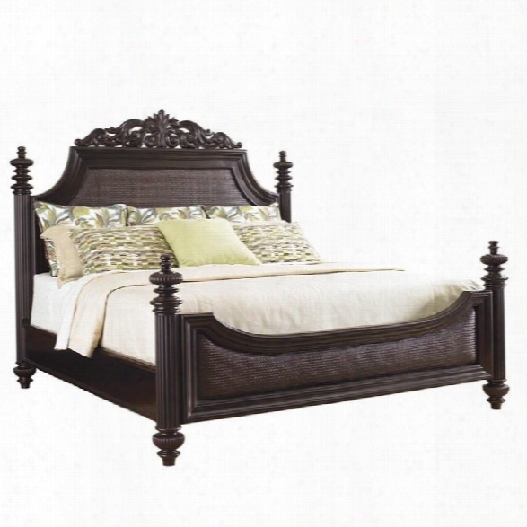 Tommy Bahama Home Royal Kahala Harbour Poster Bed In Dark Kona-queen