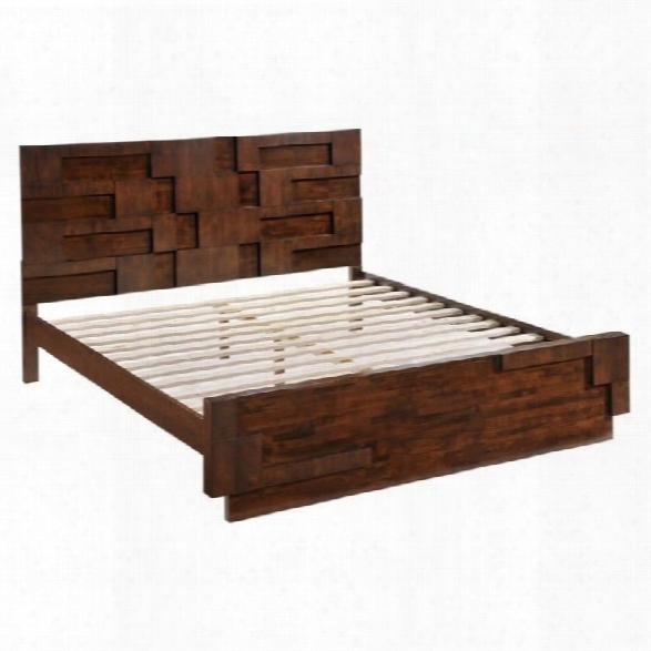 Zuo San Diego King Panel Bed In Walnut