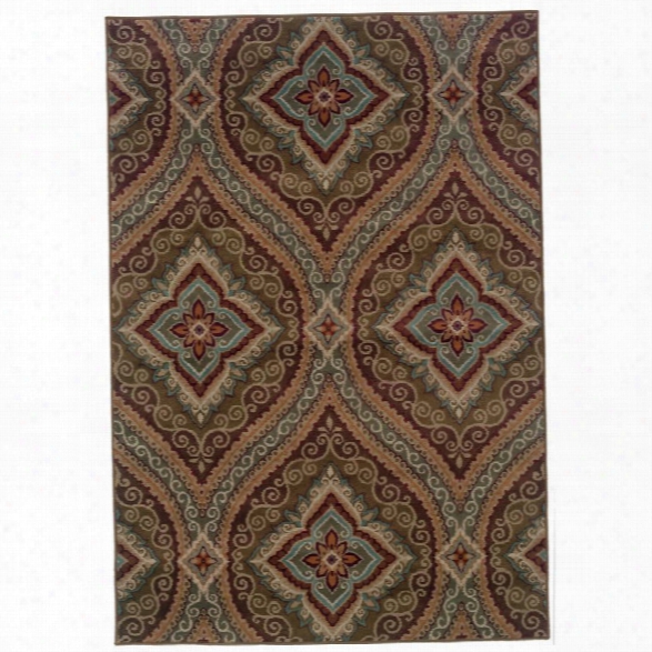 Oriental Weavers Adrienne 9'10 X 12'9 Machine Woven Rug In Green