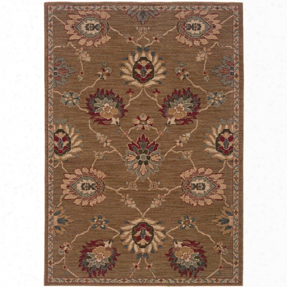 Oriental Weavers Infinity 6'7 X 9'6 Machine Woven Rug In Brown