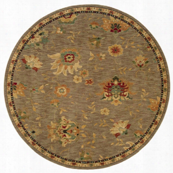 Oriental Weavers Infinity 7'8 Round Machine Woven Rug In Tan