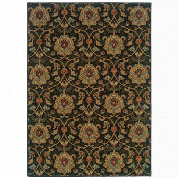 Oriental Weavers Infinity 9'10 X 12'9 Machine Woven Rug In Black