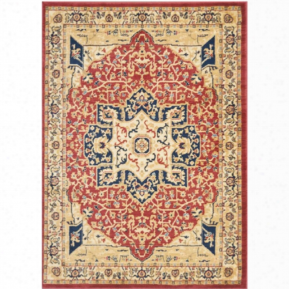 Safavieh Austin 9'6 X 13' Power Loomed Rug In Red And Creme