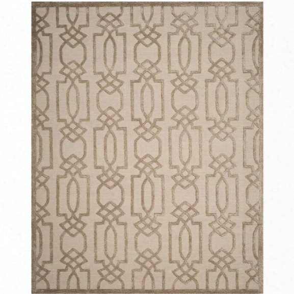 Safavieh Bella 8' X 10' Hand Tufted Wool Pile Rug In Sand And Brown