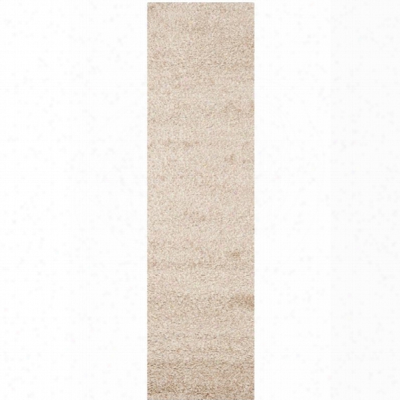 Safavieh Santa Monica Shag 9'6 X 13' Power Loomed Rug In Beige