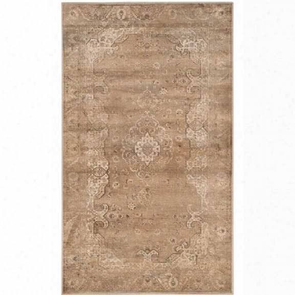 Safavieh Vintage 8'10 X 12'2 Power Loomed Viscose Pile Rug In Mouse