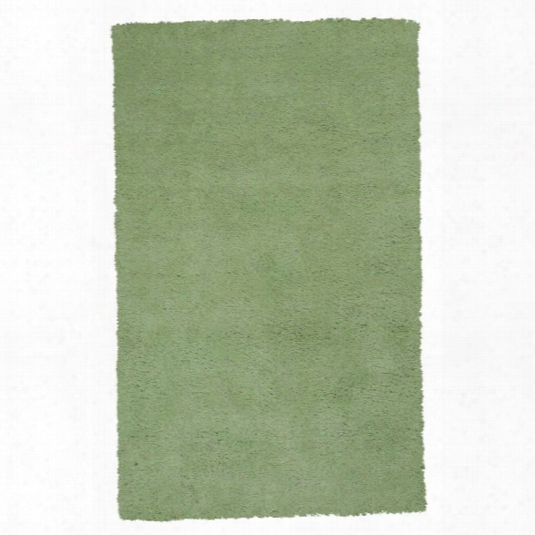 Kas Bliss 9' X 13' Hand-woven Shag Rug In Spearmint Green