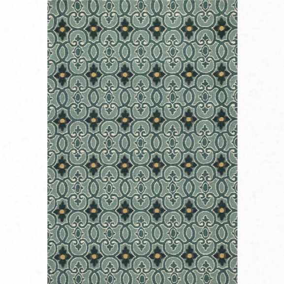 Kas Harbor 7'6 X 9'6 Hand-made Rug In Teal