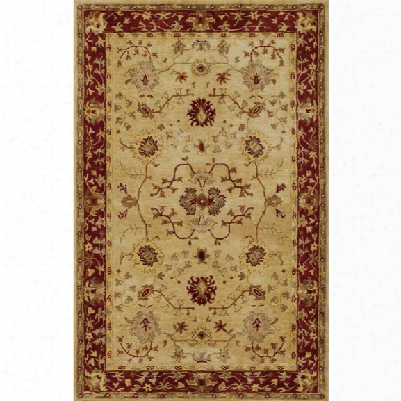 Ks Jaipur 8' X 10'6 Hand-tufted Wool Rug In Sand And Rust