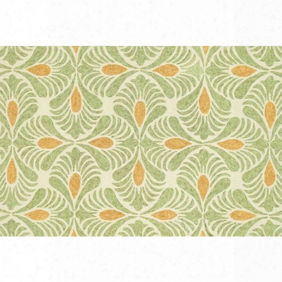 Loloi Tropez 9'3 X 13' Hand Hooked Rug In Ivory And Green