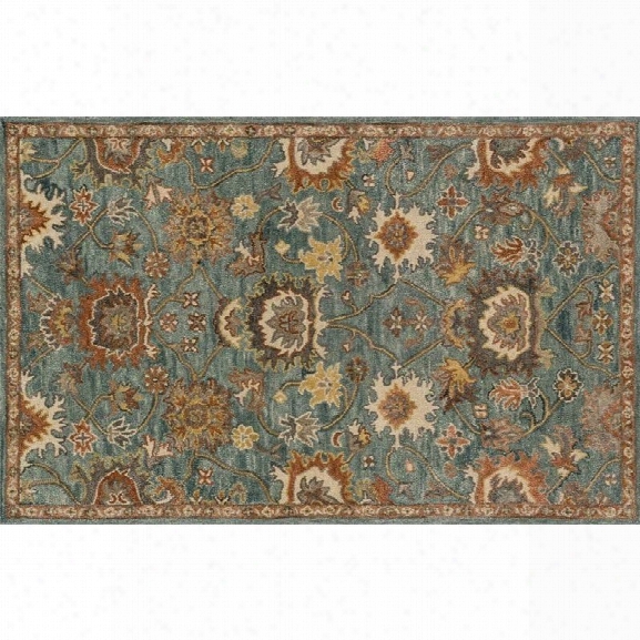 Loloi Underwood 9'3 X 13' Wool Rug In Blue And Rust