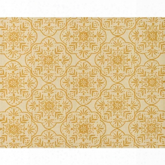 Loloi Venice Beach 9'3 X 13' Hand Hooked Rug In Ivory And Buttercup