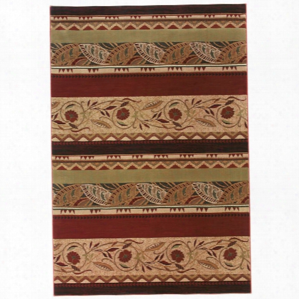 Oriental Weavers Genre 8' Square Machine Woven Rug In Rust