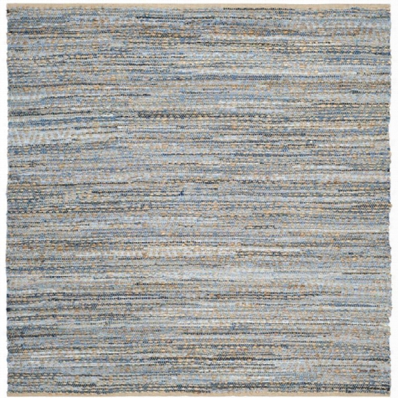 Safavieh Cape Cod 10' X 14' Hand Woven Jute Rug In Natural And Blue