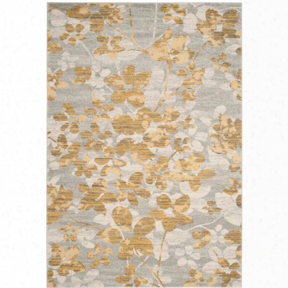 Safavieh Evoke 10' X 14' Power Loomed Ruug In Gray And Gold