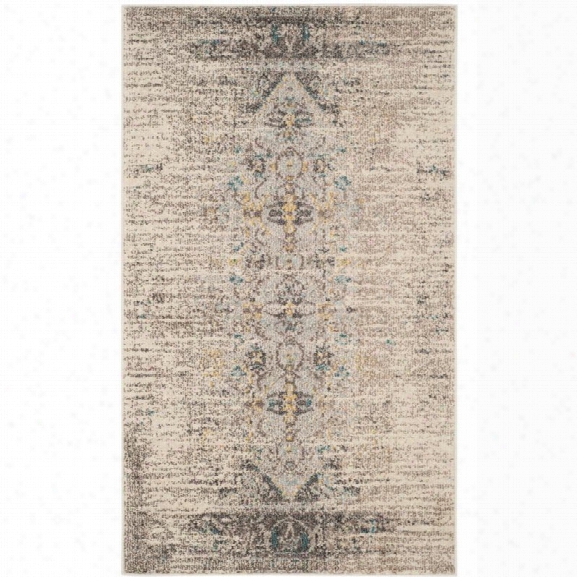 Safavieh Monaco 9' X 12' Power Loomed Polypropylene Rug In Gray