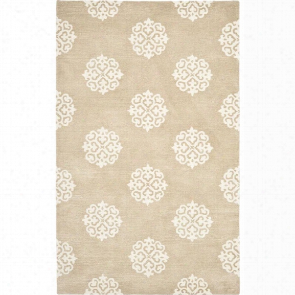 Safavieh Soho 9' X 12' Hand Tufted Wool Rug In Beige And Ivory