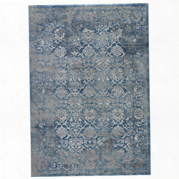 Jaipur Living Terracotta 9' X 12' Polypropylene Rug In Blue