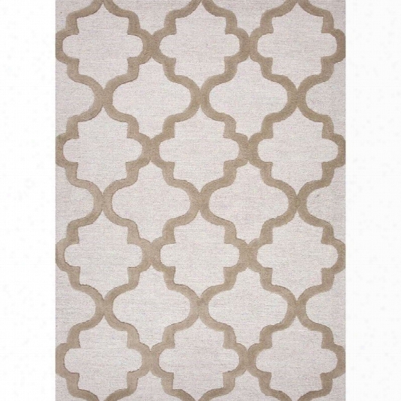 Jaipur Rugs City 8' X 11' Hand Tufted Wool Rug In Ivory And Taupe