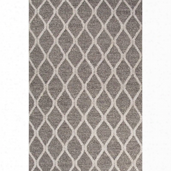Jaipur Rugs Maverick 8' X 11' Textured Wool Rug In Dark Gray And Ivory