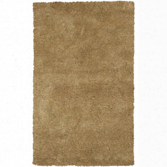 Kas Bliss 9' X 13' Hand-woven Shag Rug In Gold