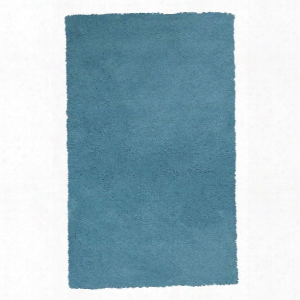 Kas Bliss 9' X 13' Hand-woven Shag Rug In Highlighter Blue