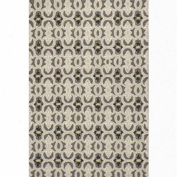 Kas Harbor 7'6 X 9'6 Hand-made Rug In Charcoal