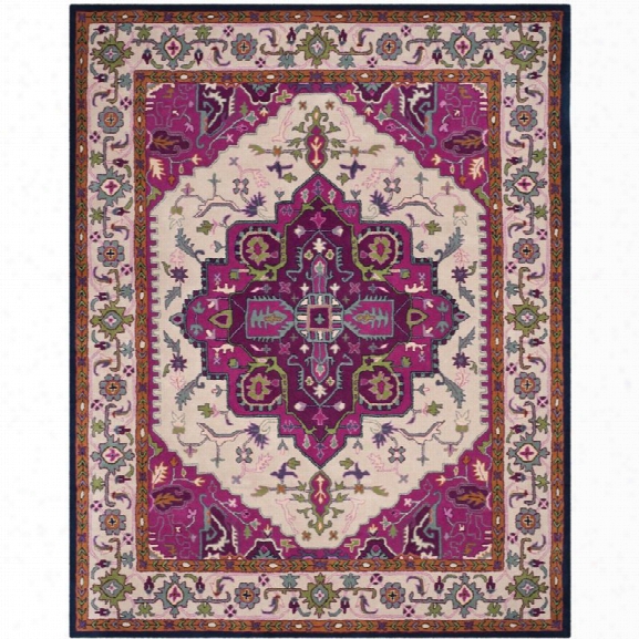 Safavieh Bellagio 8' X 10' Hand Tufted Rug In Ivory And Pink