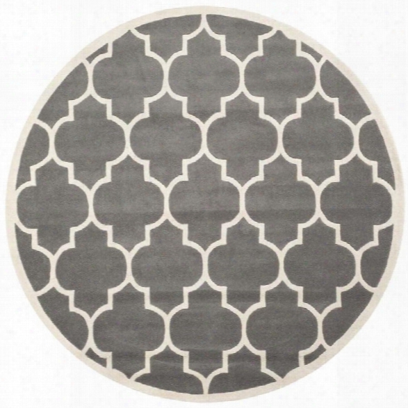 Safavieh Chatham Dark Grey Contemporary Rug - Round 8'9