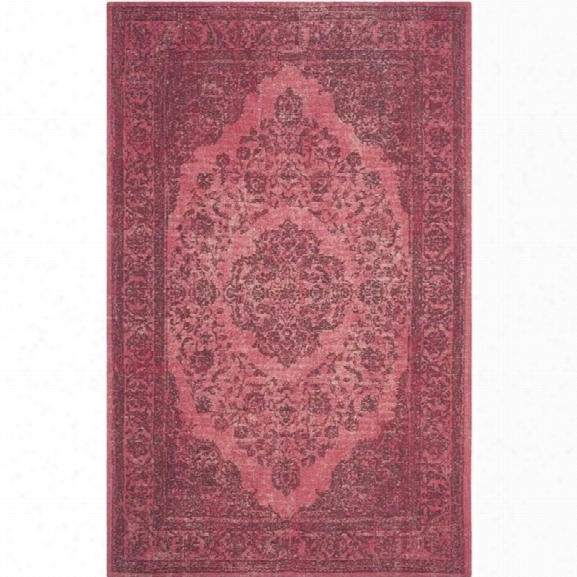 Safavieh Classic Vintage 9' X 12' Cotton Rug In Fuchsia