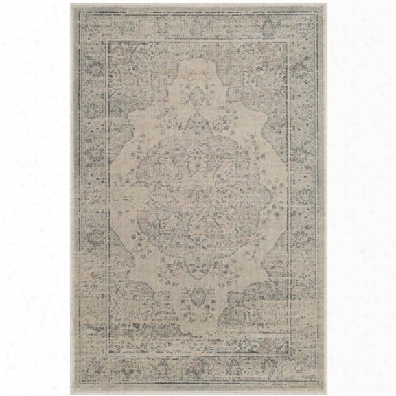 Safavieh Vintage 8' X 11' 2 Rug In Light Blue And Cream