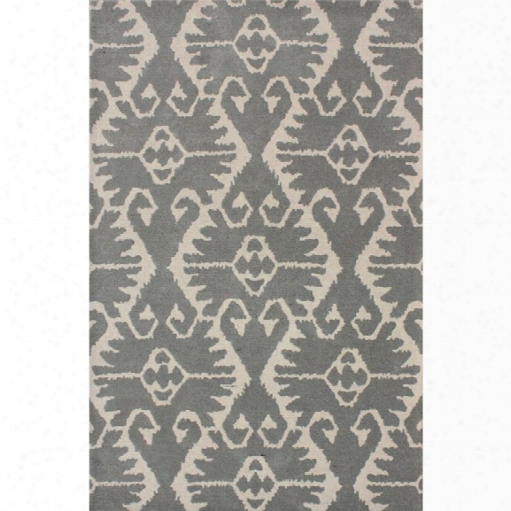 Safavieh Wyndham 10' X 14' Power Loomed Acrylic Rug In Gray And Ivory