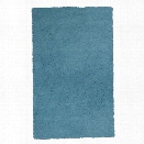 KAS Bliss 9' x 13' Hand-Woven Shag Rug in Highlighter Blue