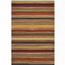 Safavieh Striped Kilim 10' X 14' Hand Woven Wool Pile Rug in Gold