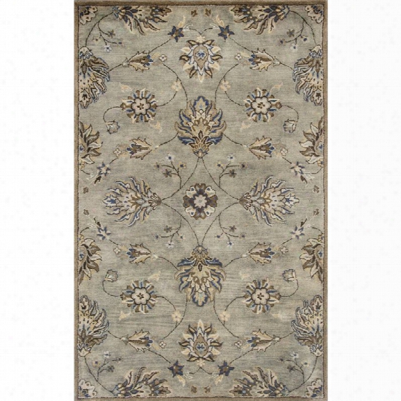 Kas Syriana 5' X 8' Hand-tufted Wool Rug In Gray