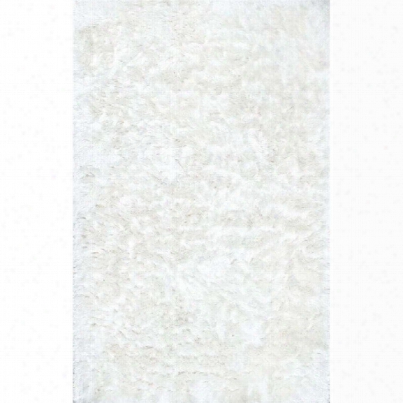 Nuloom 8' 6 X 11' 6 Hand Woven Latonia Silken Shaggy Rug In White