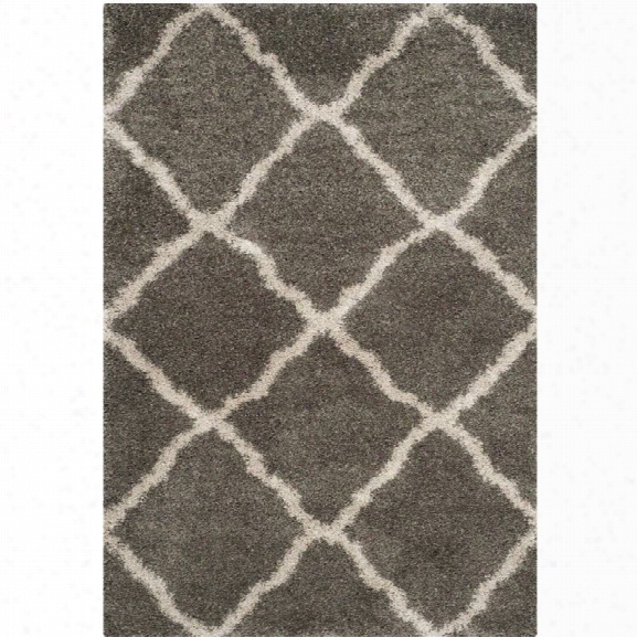 Safavieh Belize Shag 8'6 X 12' Power Loomed Rug In Gray And Taupe