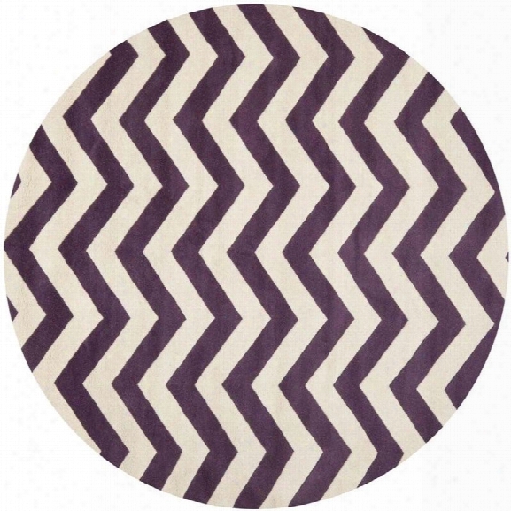 Safavieh Chatham Purple Contemporrary Rug - Round 9'