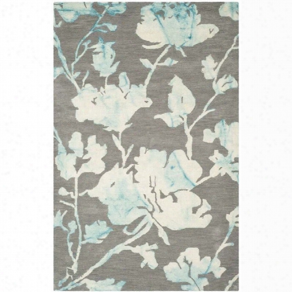 Safavieh Dip Dyed Grey Contemporary Rug - 9 X 12