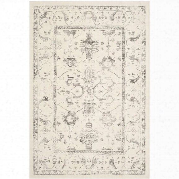 Safavieh Porcello 9' X 12' Power Loomed Rug In Ivory And Light Gray